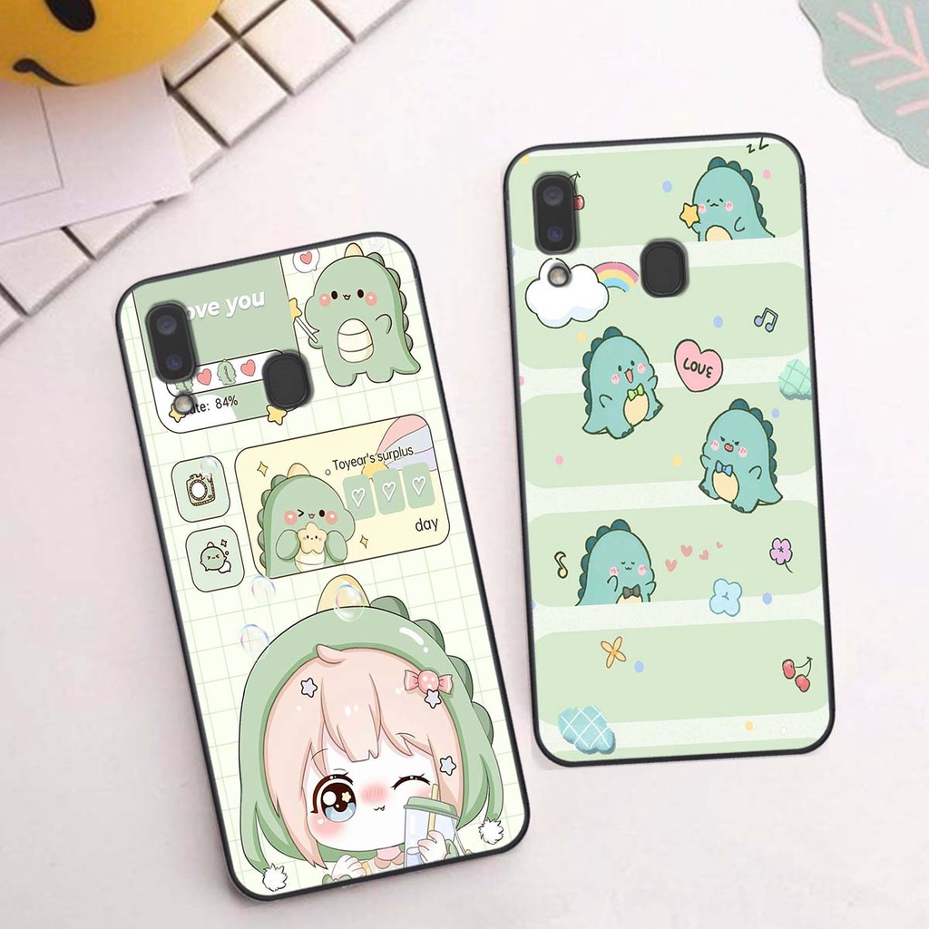 Ốp Samsung A20 / A30 in hình khủng long Dino siêu dễ thương