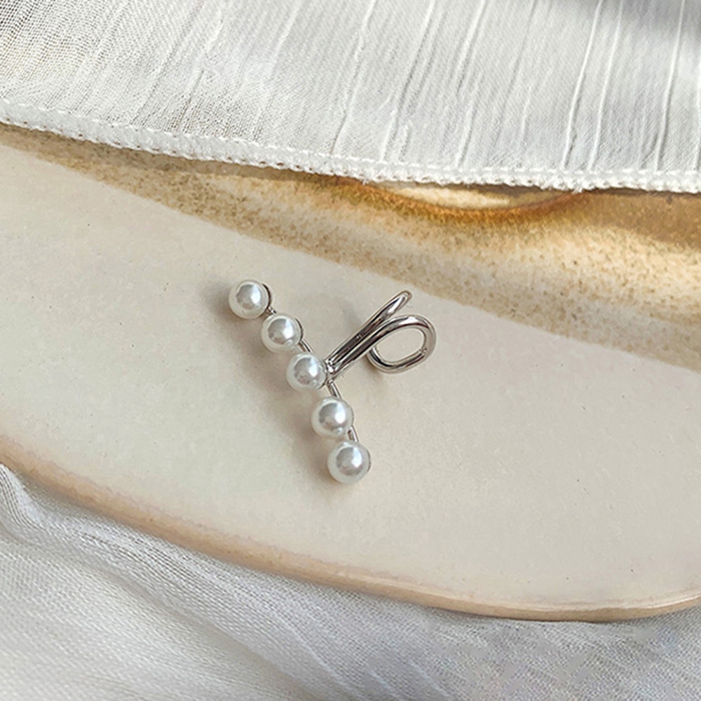 Khuyên Tai Nữ Trang Đính Ngọc Trai Xinh Xắn