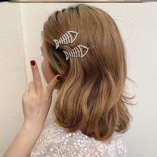 Kẹp Tóc Hình Xương Cá Xinh Xắn Cho Nữ
