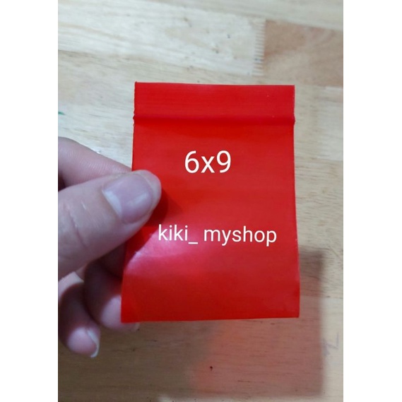 Bịch 100 cái túi zip mini 2 mặt MÀU ĐỎ dày đẹp