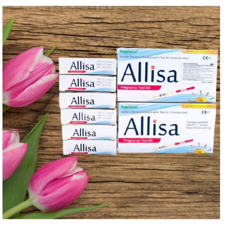 Que Thử Thai Alisa của traphaco - CHÍNH XÁC TUYỆT ĐỐI. ĐƠN GIẢN DỄ DÙNG_CHE TÊN KHI GIAO HÀNG