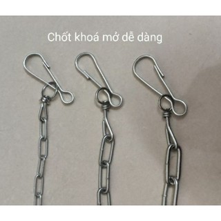 Dây xích chó mèo sắt xi loại tốt 1.5 mét - 2 mét / 2ly, 3ly, 4ly