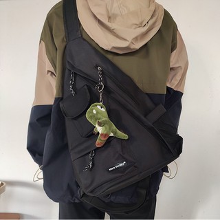 Balo đi học đeo chéo thời trang ulzzang HÀN QUỐC nhiều ngăn đựng laptop