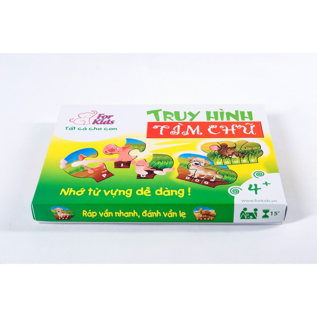 Đồ chơi giáo dục Việt For Kids - Cờ giáo dục - Truy hình tìm chữ - FKS-0030