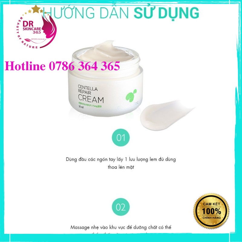 Kem Rau Má GoodnDoc Centella Repair Cream Dưỡng Ẩm Và Phục Hồi Da || hộp 50ml - Drskincare365