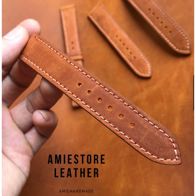 [Siêu HOT] Dây Da Đồng Hồ 22mm - Dây Đồng Hồ Da Sáp 22mm - Amiestore Leather