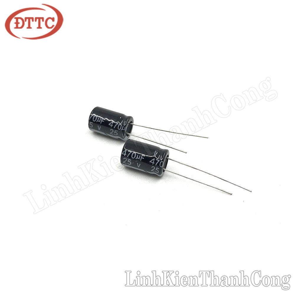 Bộ 2 Chiếc Tụ 470uF 25V (8x12mm)