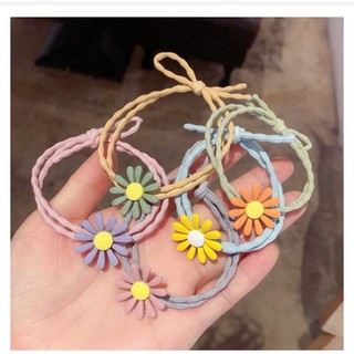 Dây buộc tóc 🌼freeship🌼dây chun buộc tóc nữ đính hoa cúc nhiều màu dễ thương pk21