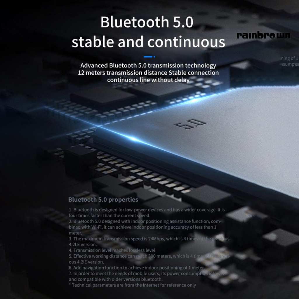 Tai Nghe Nhét Tai Thể Thao Không Dây Kết Nối Bluetooth 5.0 Cho Ios Android