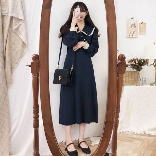 [Sẵn Sz XL) Váy vintage dáng dài siêu xinh ( order 100% kèm ảnh thật)
