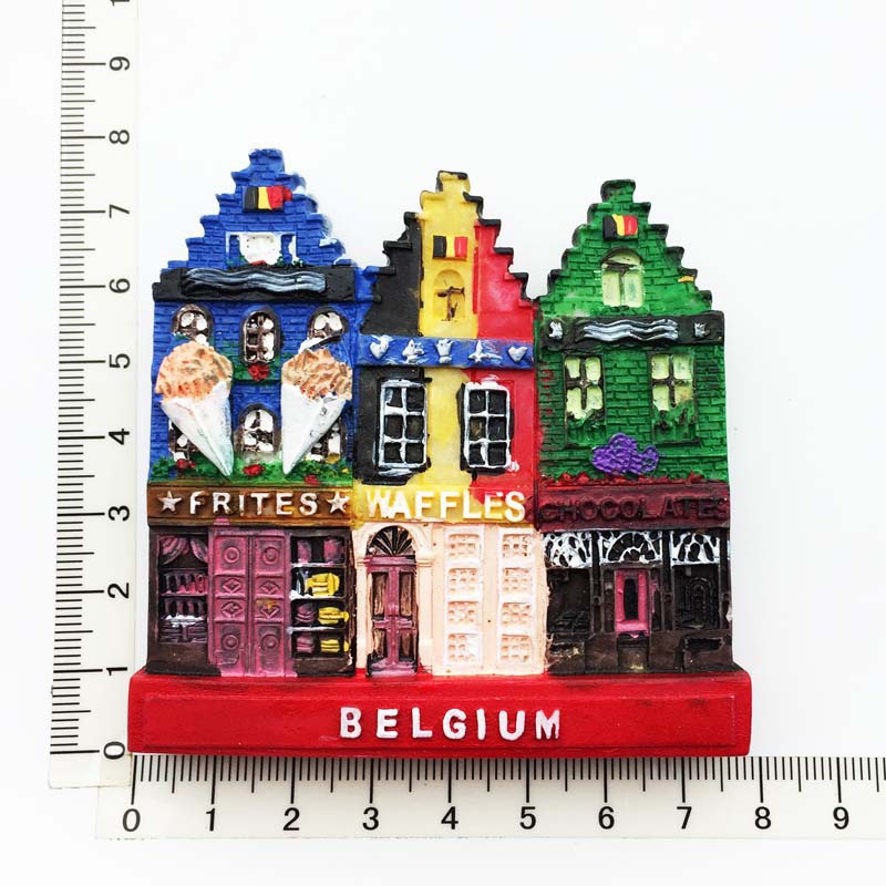 Belantourism Nam Châm Dán Tủ Lạnh Du Lịch Bằng resin Sơn Màu Thủ Công