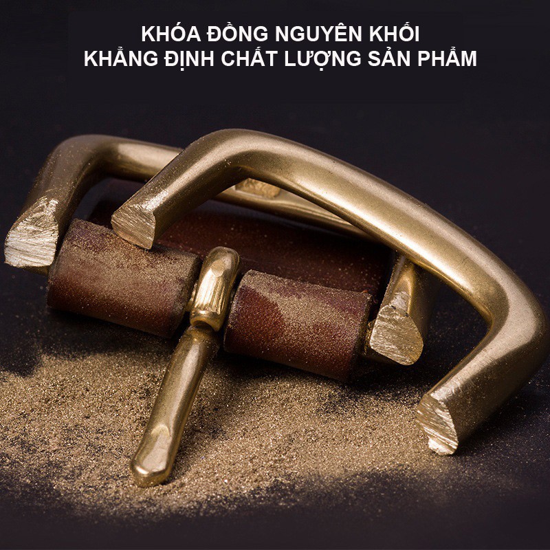THẮT LƯNG NAM KHÓA ĐỒNG DA BÒ NGUYÊN TẤM DLKĐCN-01