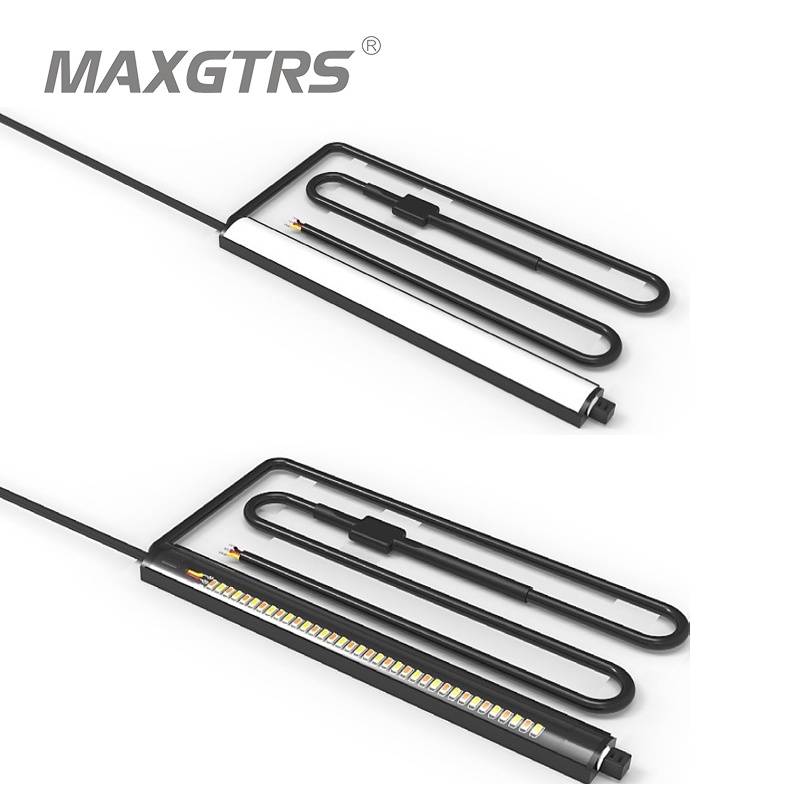 Dây Đèn LED Xi Nhan DRL 12V Màu Trắng Hổ Phách Dành Cho Xe Mô Tô MAXGTRS