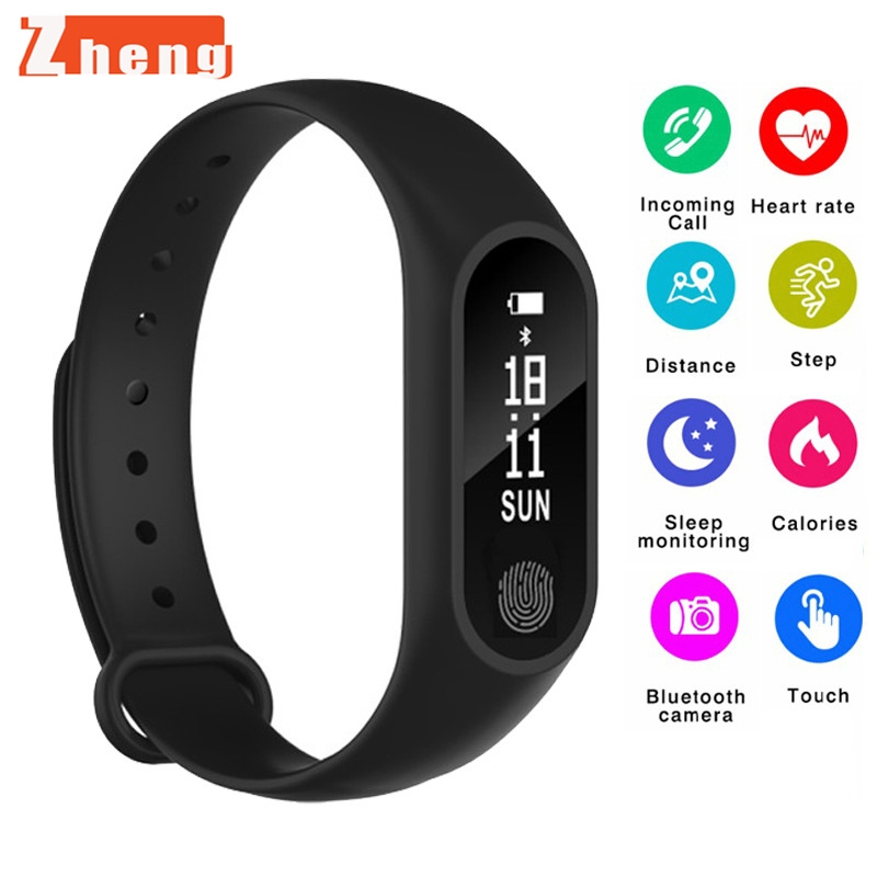 Vòng đeo tay thông minh M2 kết nối Bluetooth đếm bước chân