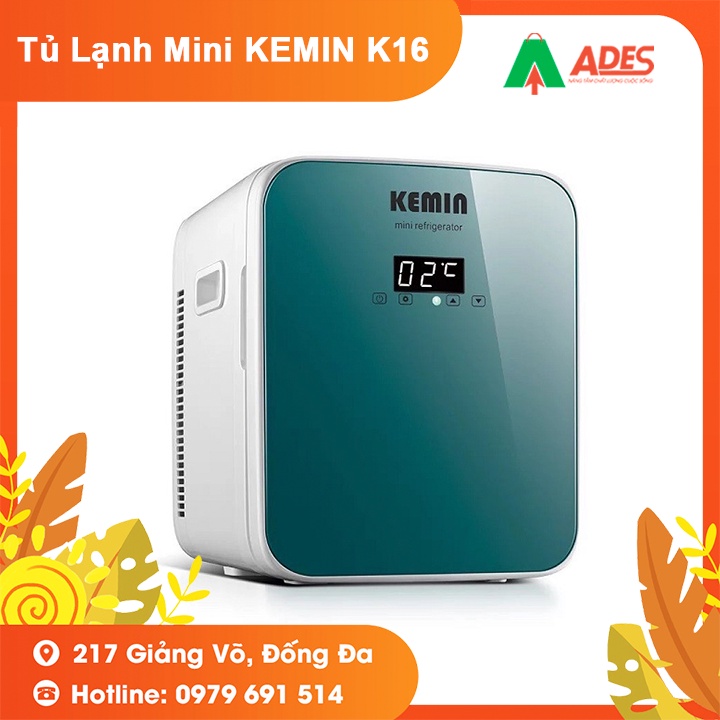 Tủ Lạnh Mini KEMIN K16 - Bảo Hành Chính Hãng - Bảo Quản Vitamin, Mỹ Phẩm, Thực Phẩm - NEW 2021