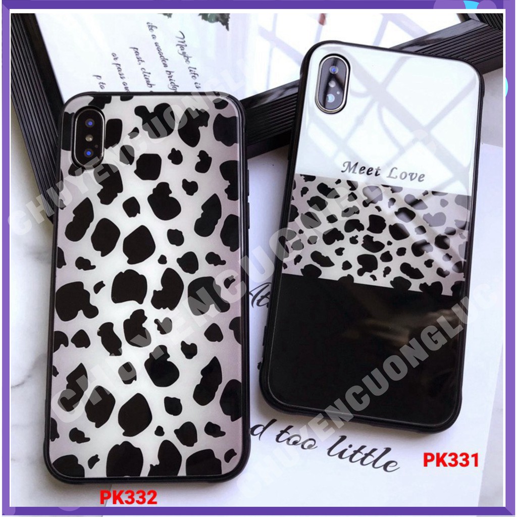 [HOT] ỐP LƯNG KÍNH hình da báo cá tính -IP 6/6S - 6 Plus/ 6S Plus - 7/ 8 - 7 Plus/ 8 Plus - X/ XS/ XS Max . ... - CCLNB