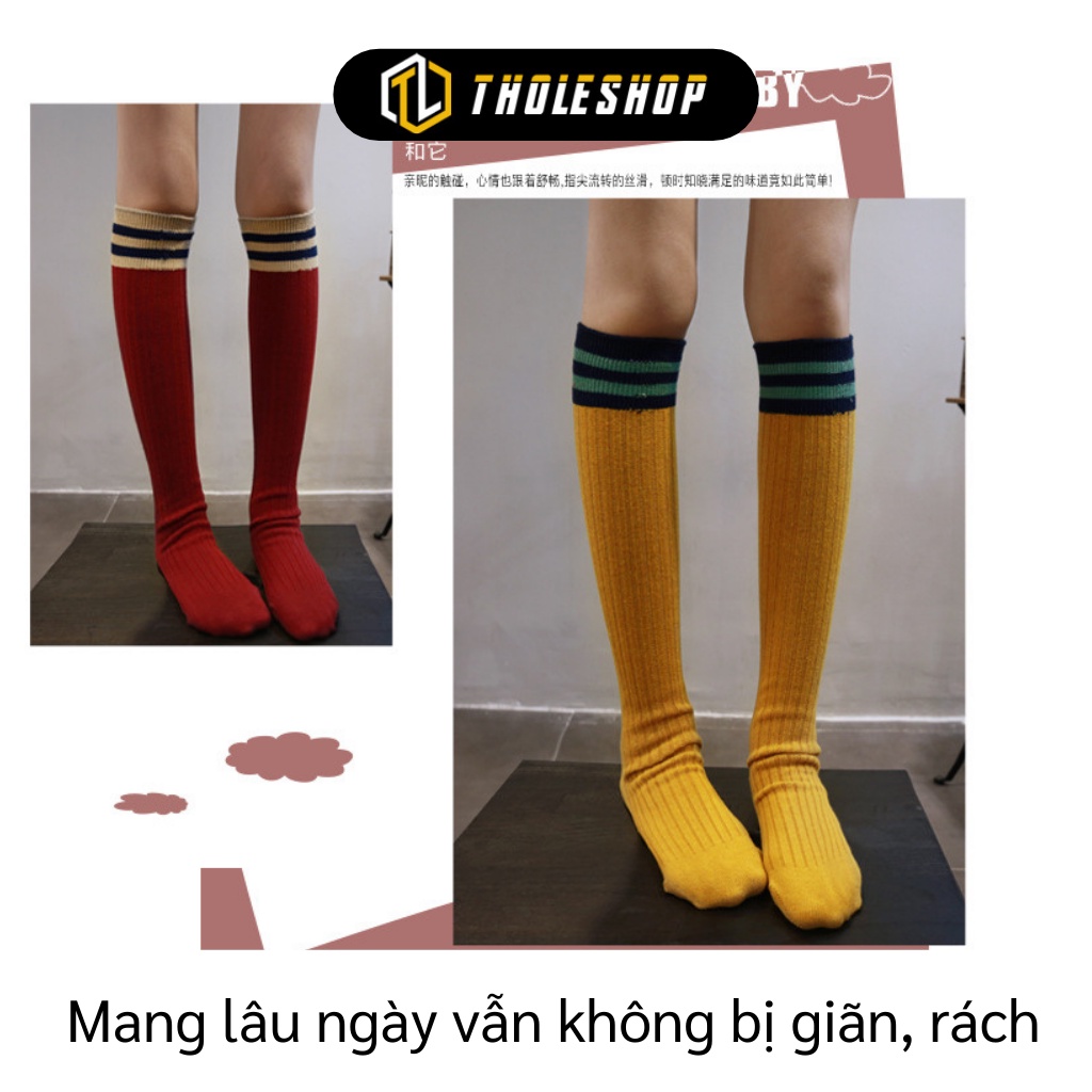 Vớ Dài Cho Bé - Tất Dài Cổ Sọc Cao Phong Cách Hàn Quốc, Giữ Ấm Đôi Chân Cho Trẻ 5110