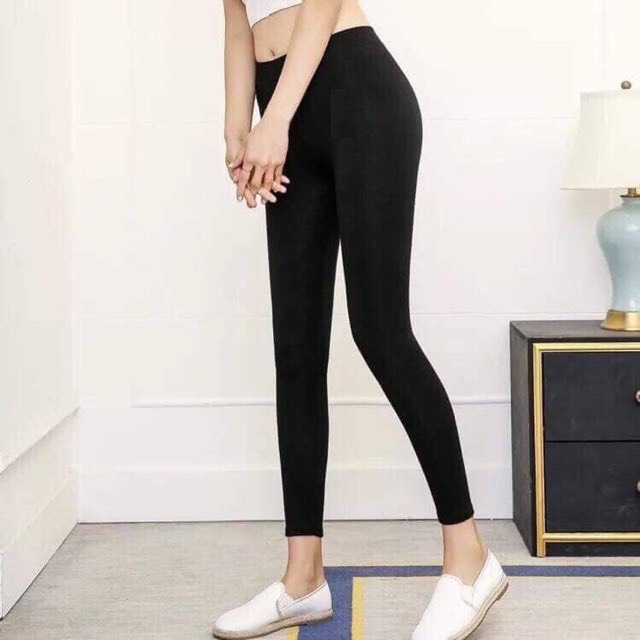 Quần legging lót lông nữ cạp cao nâng mông hàng loại 1 đẹp Kanimi - QD21