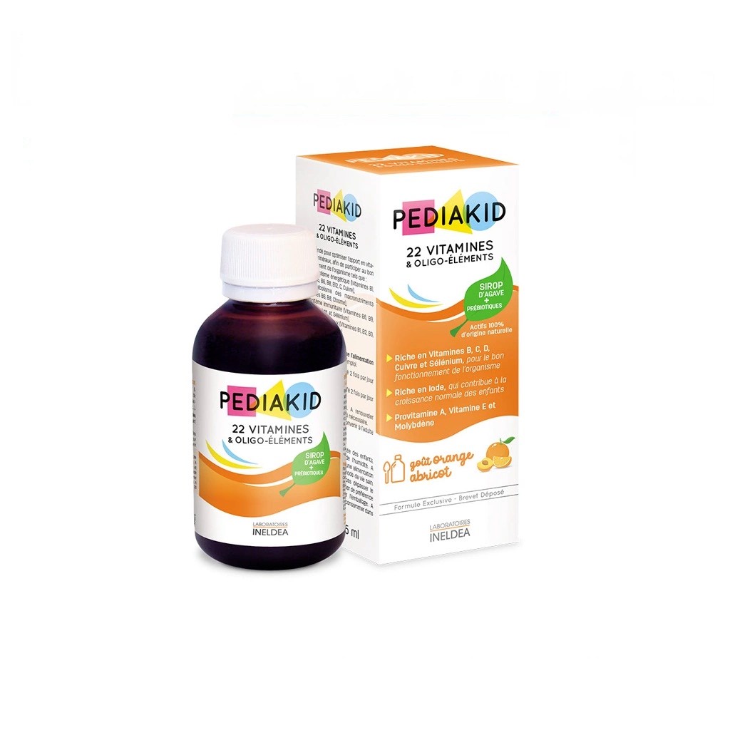 Vitamin Tổng Hợp Cho Bé Pediakid 22 Vitamin Và Khoáng Chất Chai 125ml Pháp