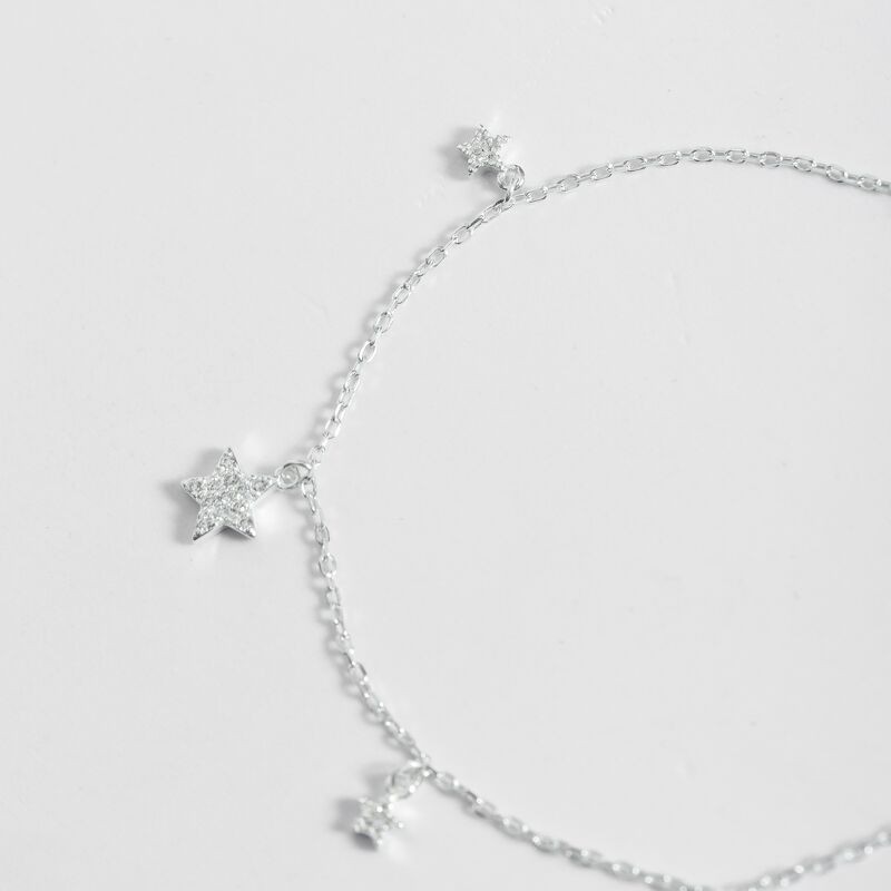 Vòng Tay, Lắc Tay Bạc Nữ 925 BLING IT Thiết Kế 5 Ngôi Sao Đính Đá Lấp Lánh - BIVT122