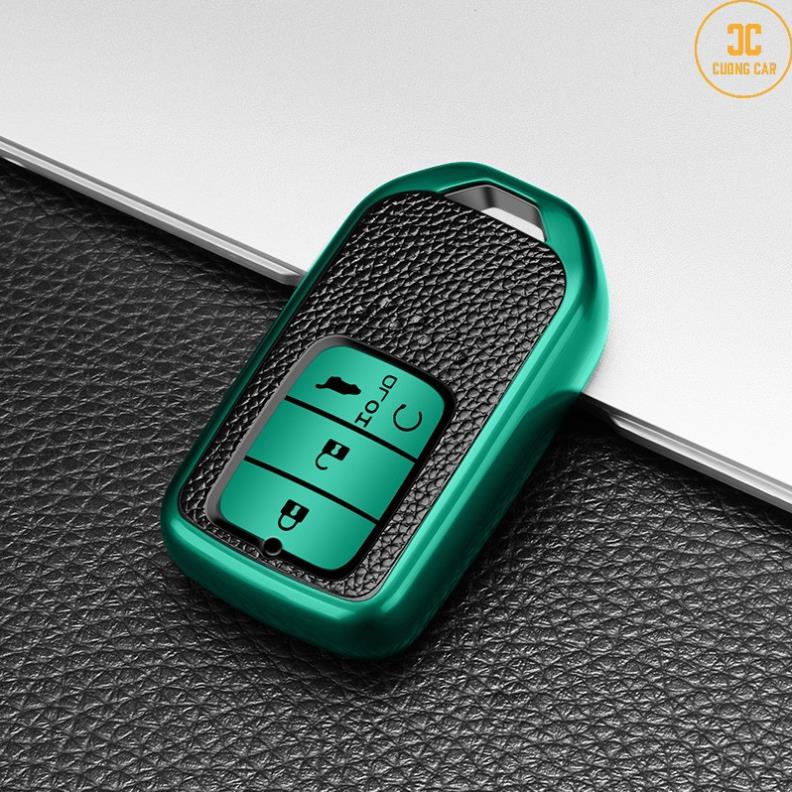 Ốp khóa xe Honda City, Civic, CRV, Accord, HRV - Chất liệu Da TPU
