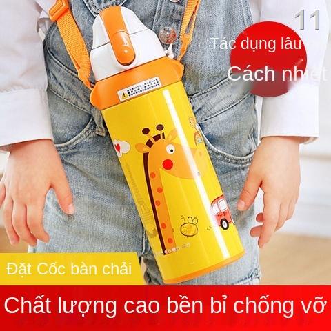 FCao cấp dành cho trẻ em Cốc giữ nhiệt Nồi rơm Trường mẫu giáo Tiểu học Cốc nước Thép không gỉ Bình đựng nước di động ch