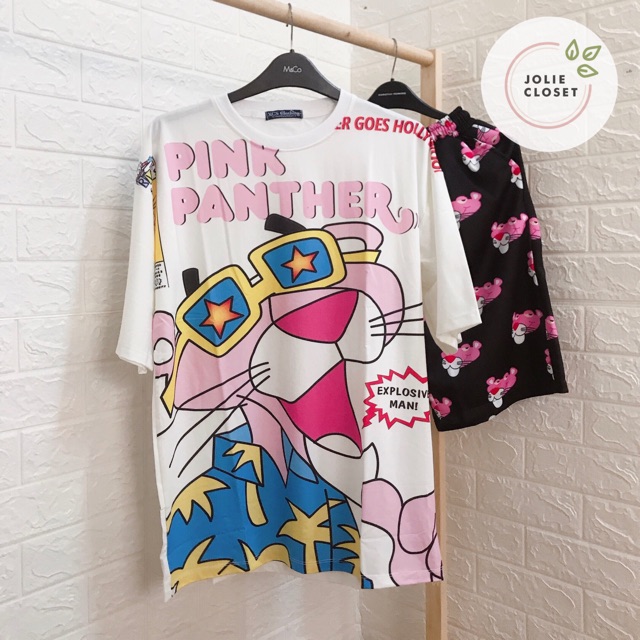 Set Cartoon Áo thun Hoạt Hình và Quần short in hình Dễ thương