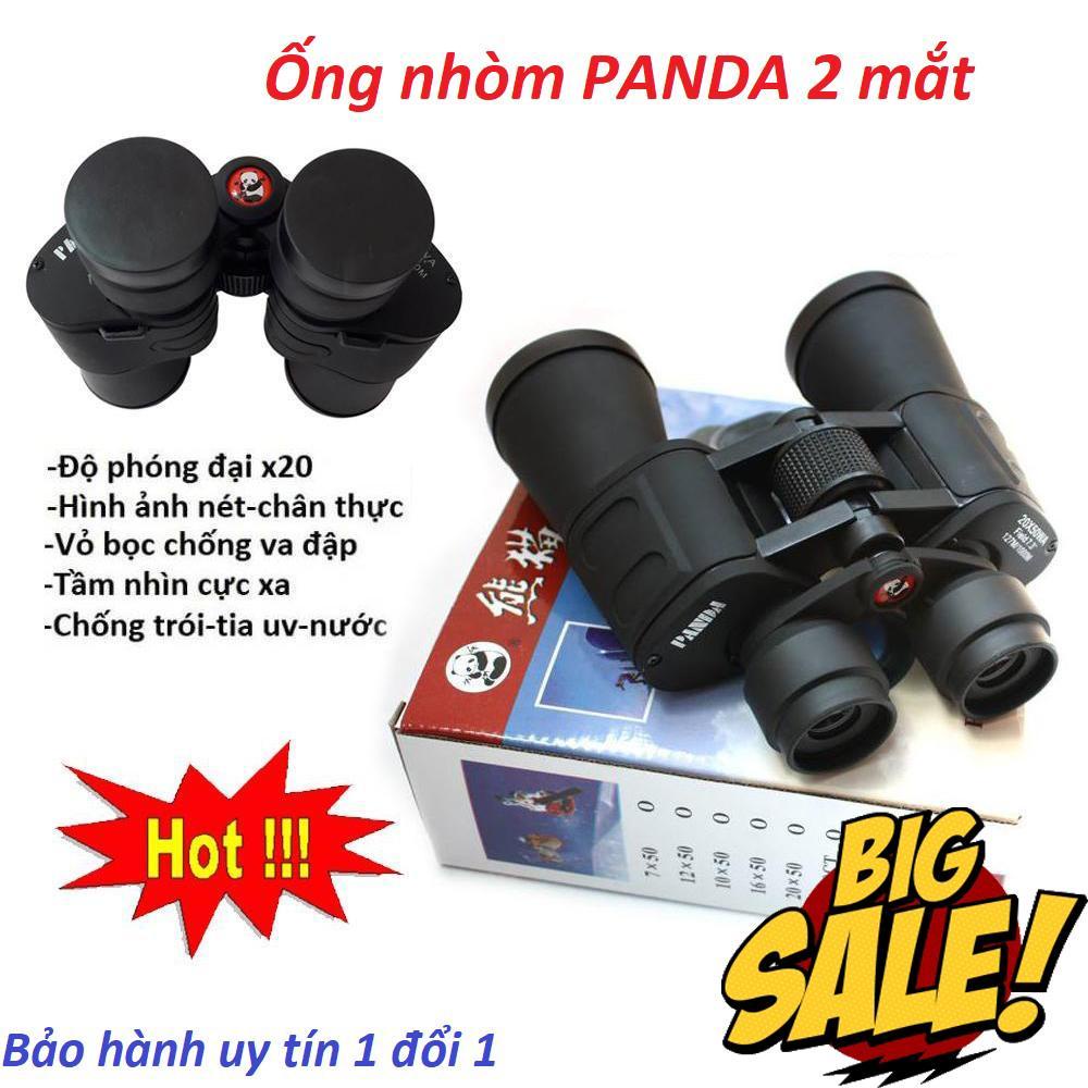 Ống Nhòm Quân Đội Panda 2 Mắt 20x50 Chuyên Dụng Siêu Zoom Nhìn Xa Hình Ảnh Chân Thực, Rõ Nét Bảo Hành Uy Tín