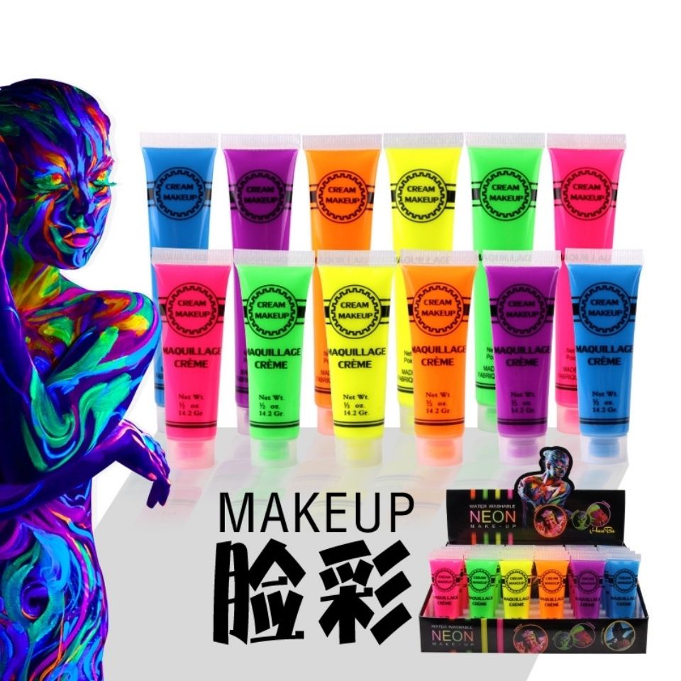 Màu vẽ cơ thể human dạ quang chống thấm nước trang điểm Halloweenshidi.my10.6 | BigBuy360 - bigbuy360.vn