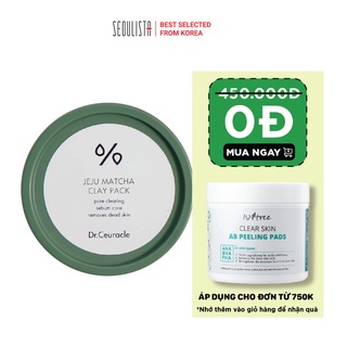 Mặt nạ đất sét và matcha DR.CEURACLE Jeju Matcha Clay Pack