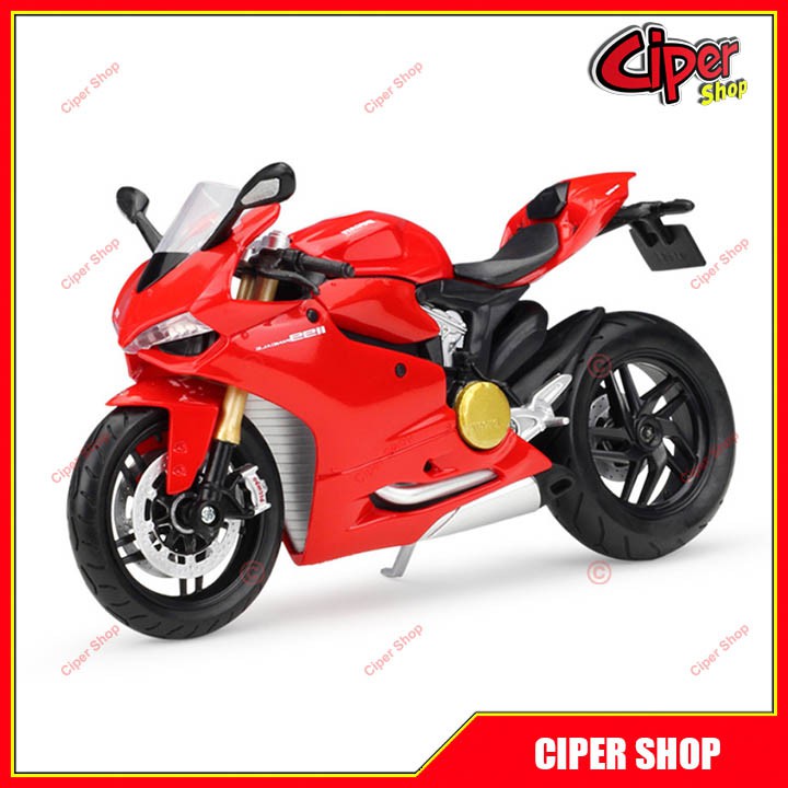 Mô hình xe Ducati 1199 Panigale 1:12 xe mô tô - Figure Ducati 1199