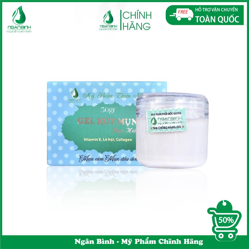 Gel lột mụn cám mụn đầu đen ngân bình ,tinh chất bạc hà nha đam 50gr