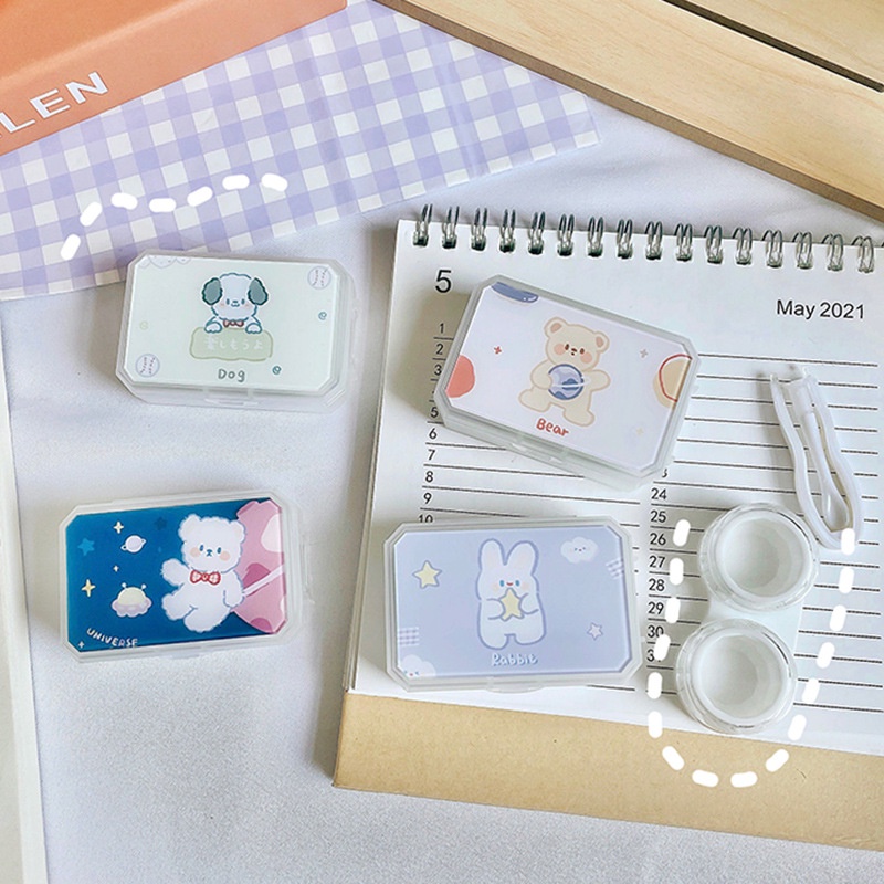 Khay Gương Mini Thú Xịn - Case Đựng Lens