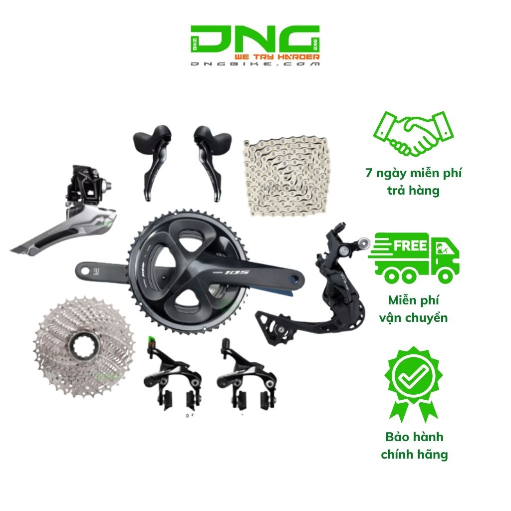 Bộ group SHIMANO 105 R7000 không BB - 50-34T 170mm - 11-28T
