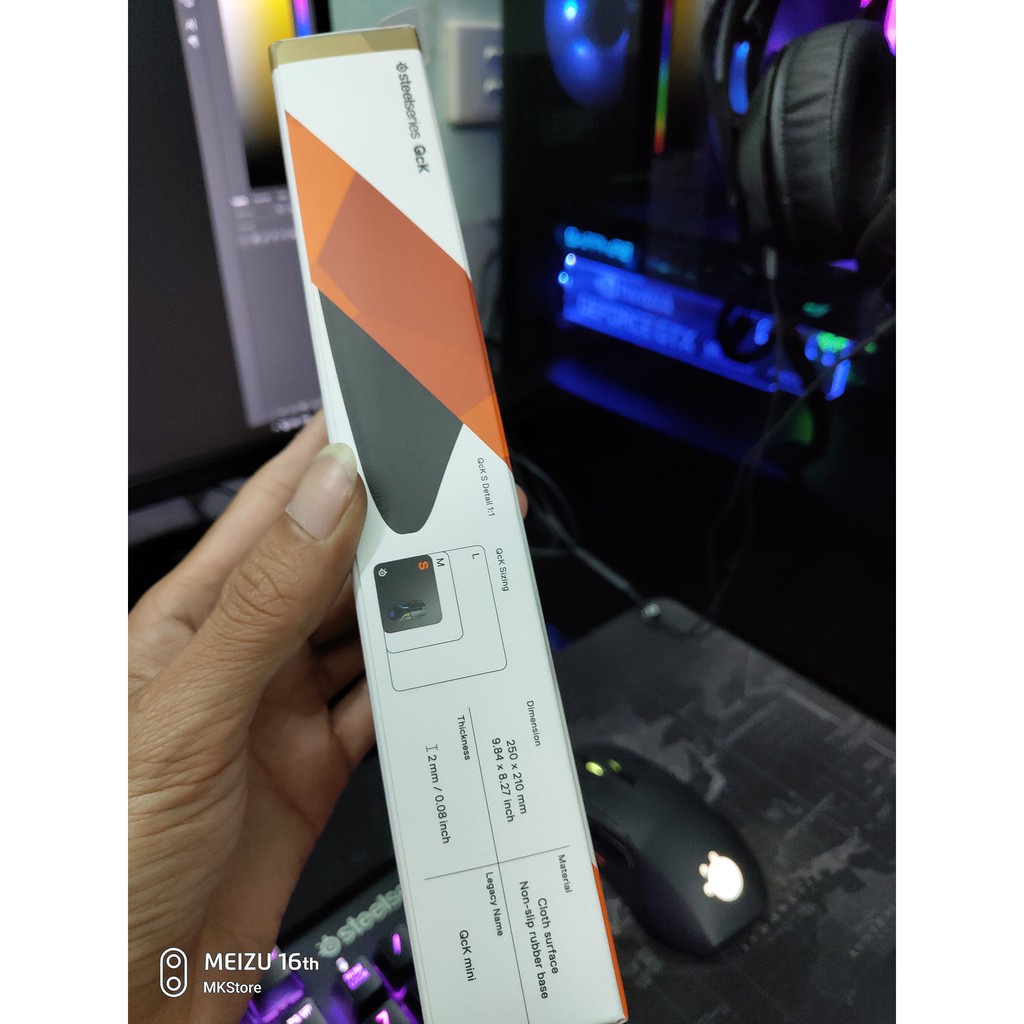 Bàn di chuột SteelSeries QcK mini 250mm x 210mm x 2mm