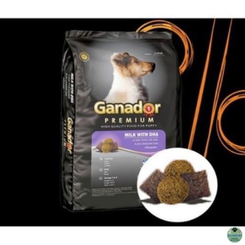 Thức ăn hạt cho chó con ganador puppy vị sữa và DHA gói 400g