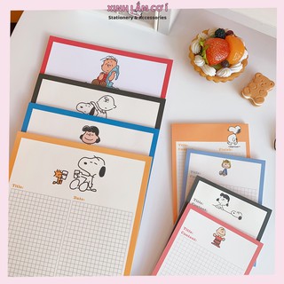 Set 30 Tờ Giấy Ô Vuông, Tập Giấy Take Note Grid Line Khổ B5 Học Từ Vựng Hình Gấu Dễ Thương [Xinh Lắm Cơ Í]