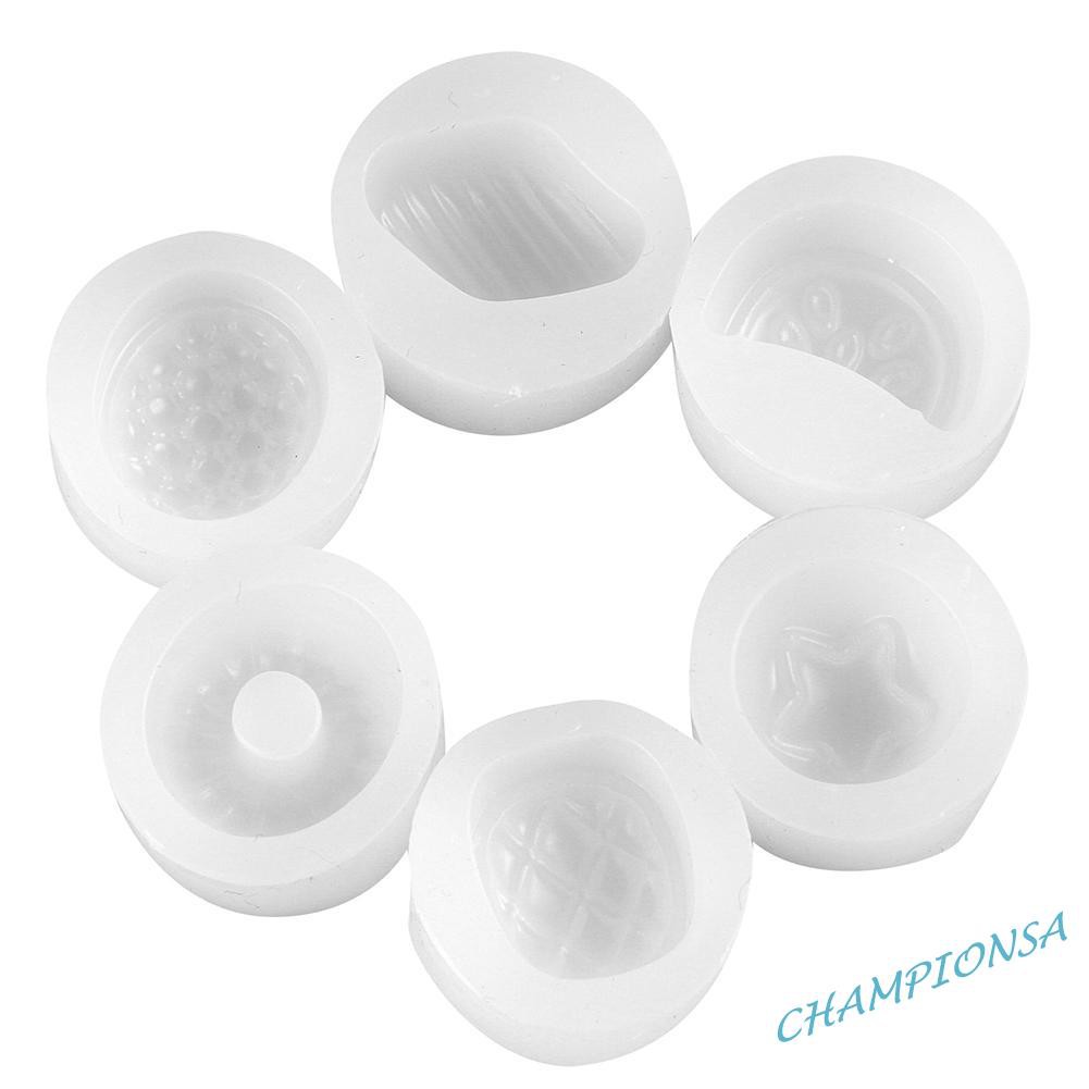 Bộ 6 Khuôn Silicone Làm Bánh Tạo Hình Trái Cây