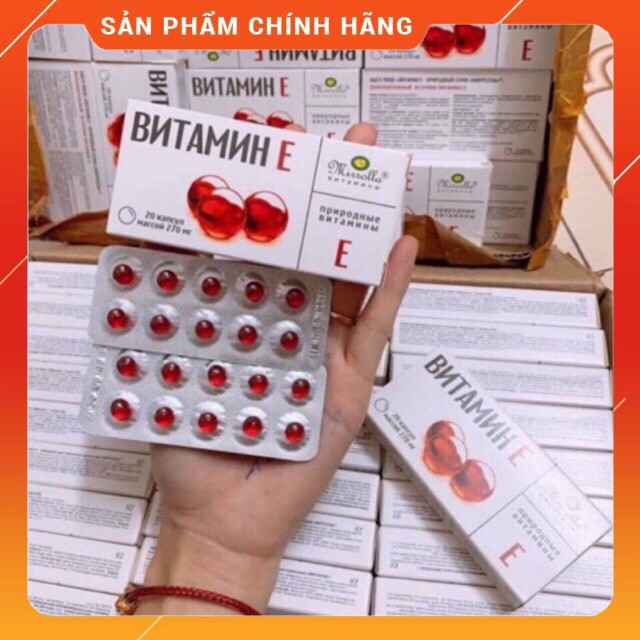 [CHÍNH HÃNG] VITAMIN E ĐỎ NGA 20 VIÊN