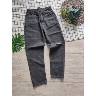 [Size Đại 30~32]Quần Baggy Jean Nam/Nữ - FORM TO DÀI - LƯNG CAO
