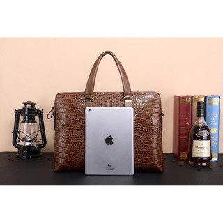 Cặp da Laptop công sở da cá sấu 006