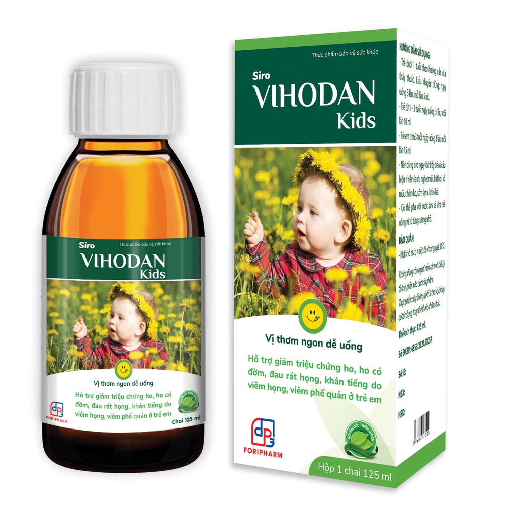 vihodan và vihodan kids tw3 hỗ trợ bổ phế dành cho người lớn và trẻ em