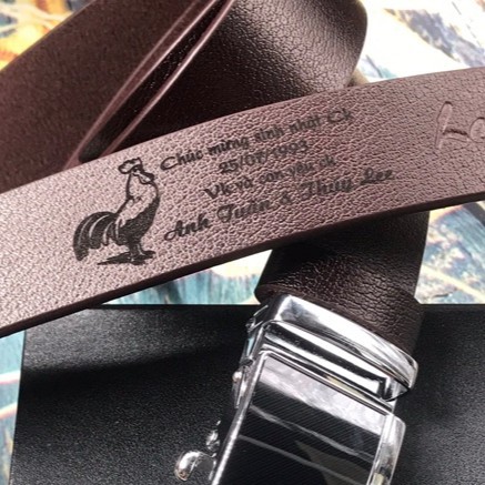 Dây Thắt Lưng Nam Da Bò, bền đẹp, có thể khắc theo yêu cầu