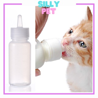 Bình sữa cho mèo con sơ sinh - Bình bú sữa nhựa silicon 60ml cho chó mèo Silly.pet