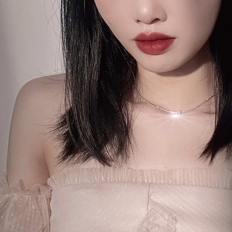 Vòng cổ thép titan màu vàng 18K kiểu hip-hop thời trang cho nữ