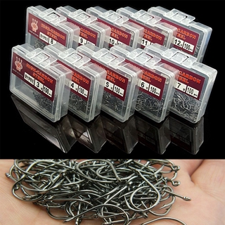 GONOVO   Set 100 Lưỡi Câu Cá Chất Lượng Cao