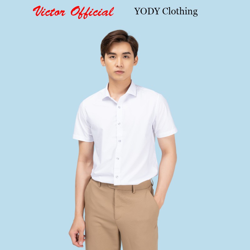 Áo Sơ Mi Nam YODY Tay Ngắn Classic Chất Liệu Cao Cấp Dáng Công Sở Mã SP SNM4001