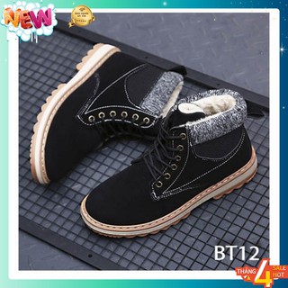 Giày Nam Cổ Cao BT12 - Màu Đen