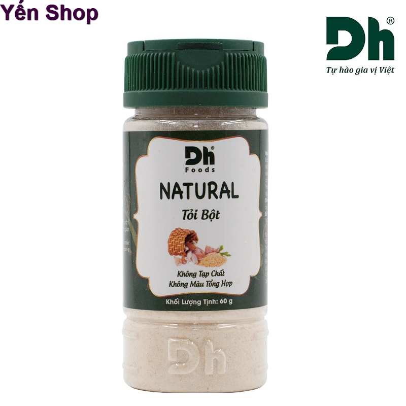 Tỏi Bột Dh Foods 60g | NATURAL | 100% tỏi tươi Việt Nam | Yến Shop
