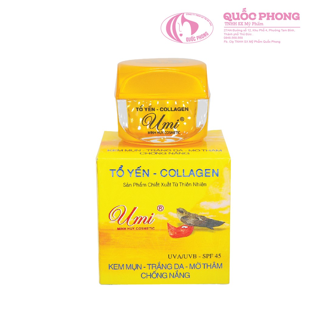 Kem Mụn chiết xuất hạt Nano TỔ YẾN BIO COLLAGEN UMI Chính Hãng UMI - (Net.12G) | BigBuy360 - bigbuy360.vn